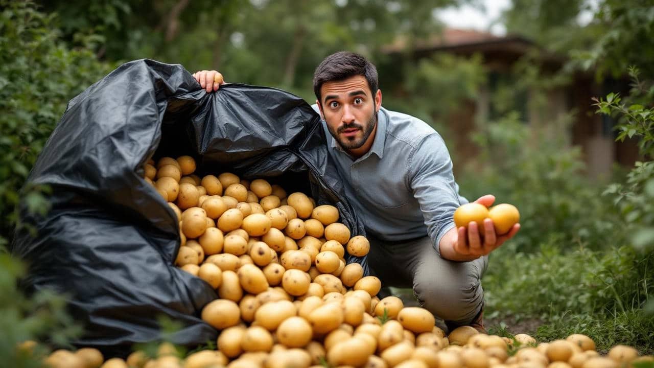 ניסוי מטורף: גידלנו 50 ק"ג תפוחי אדמה בשק אשפה – התוצאות הפתיעו גם אותנו